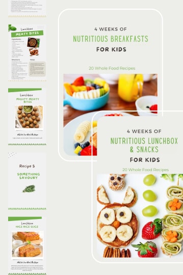 Lunchbox & Snacks PLUS 4 weeks of Breakfast Recipes